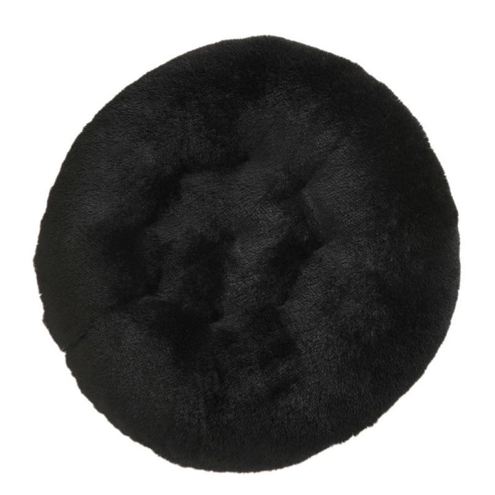 Round Plush Warm Pet Bed Sleeping Mat House